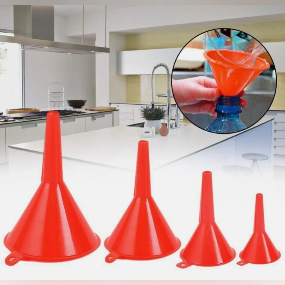 🖤 4X RED HOUSEHOLD FUNNELS 🖤